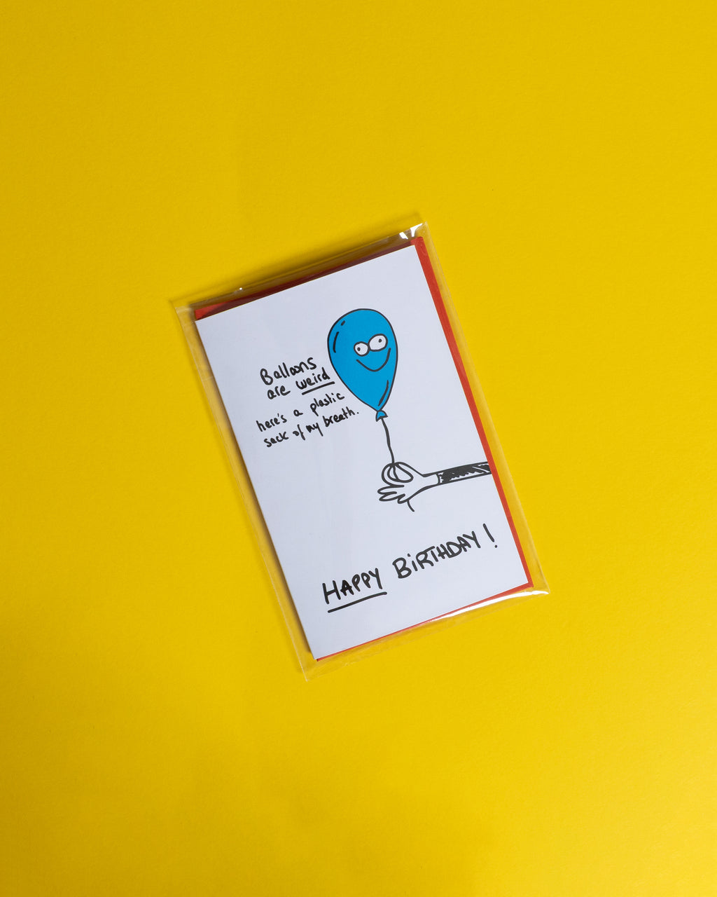 'Ballons are weird'  Bday Card