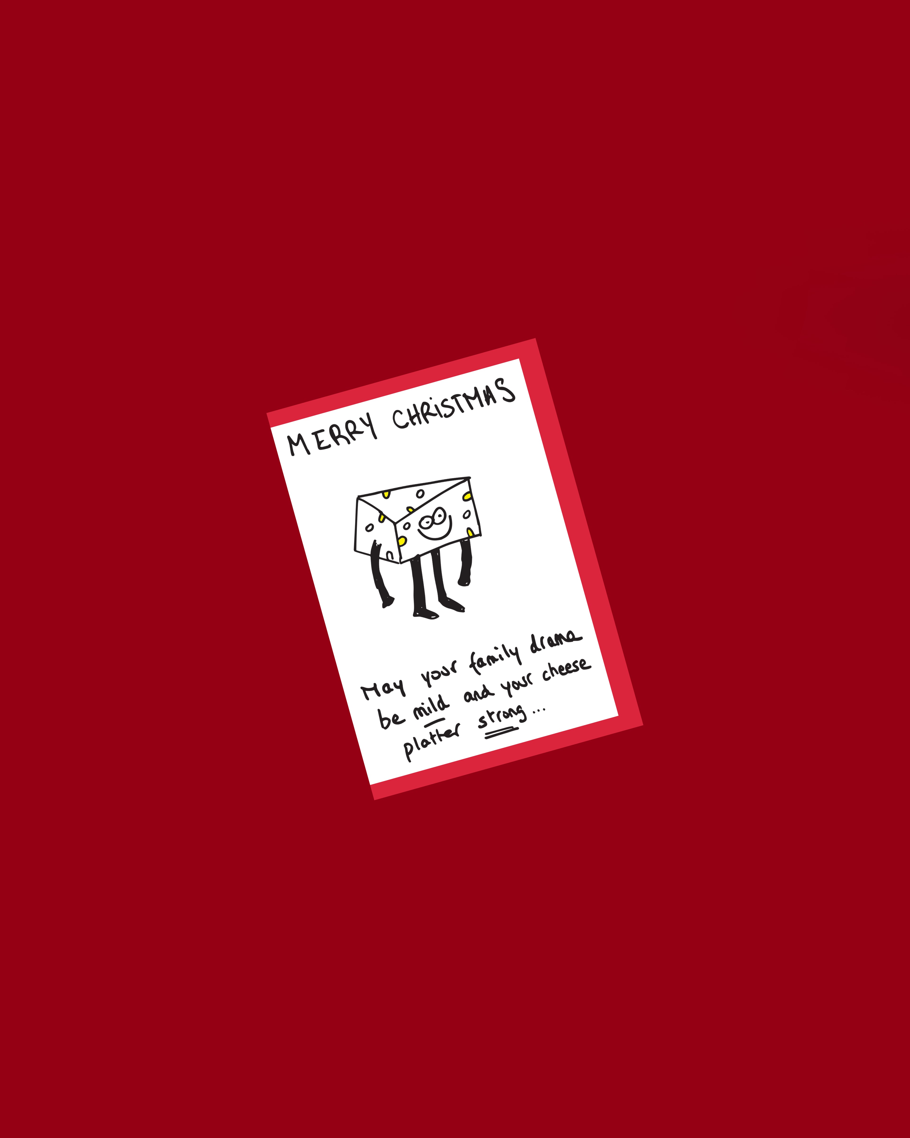 "Cheese platter" Xmas Card