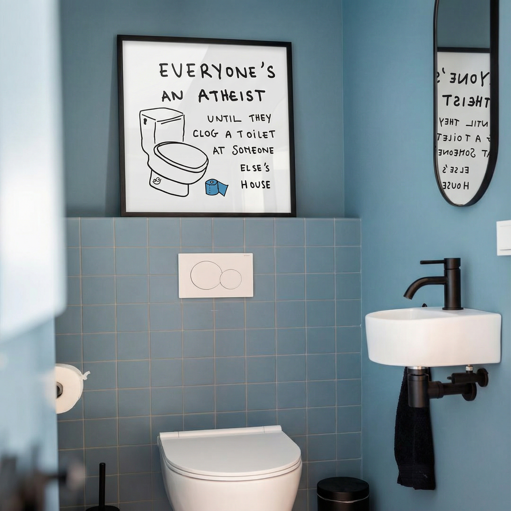 Clogged Toilet Poster