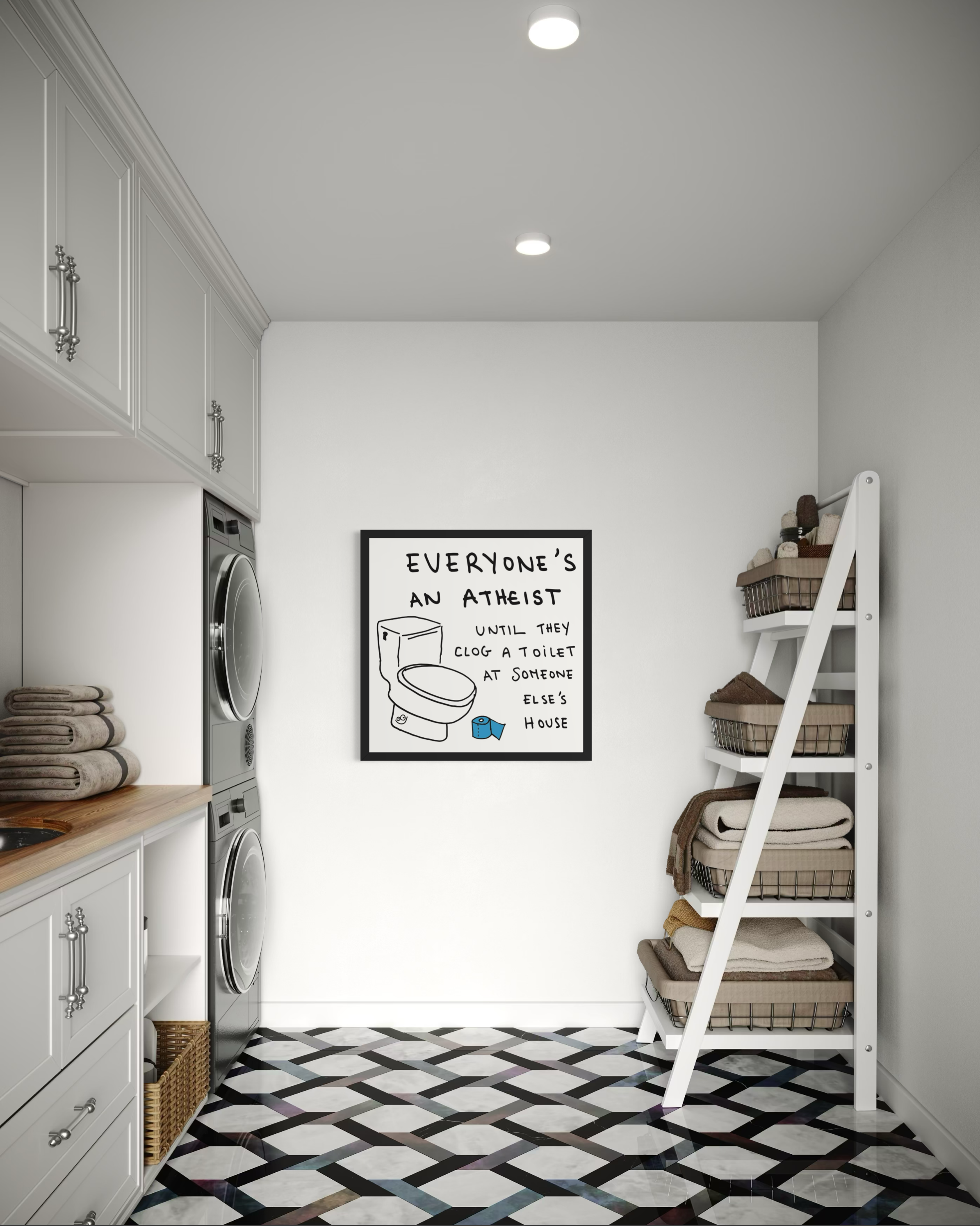 Clogged Toilet Poster