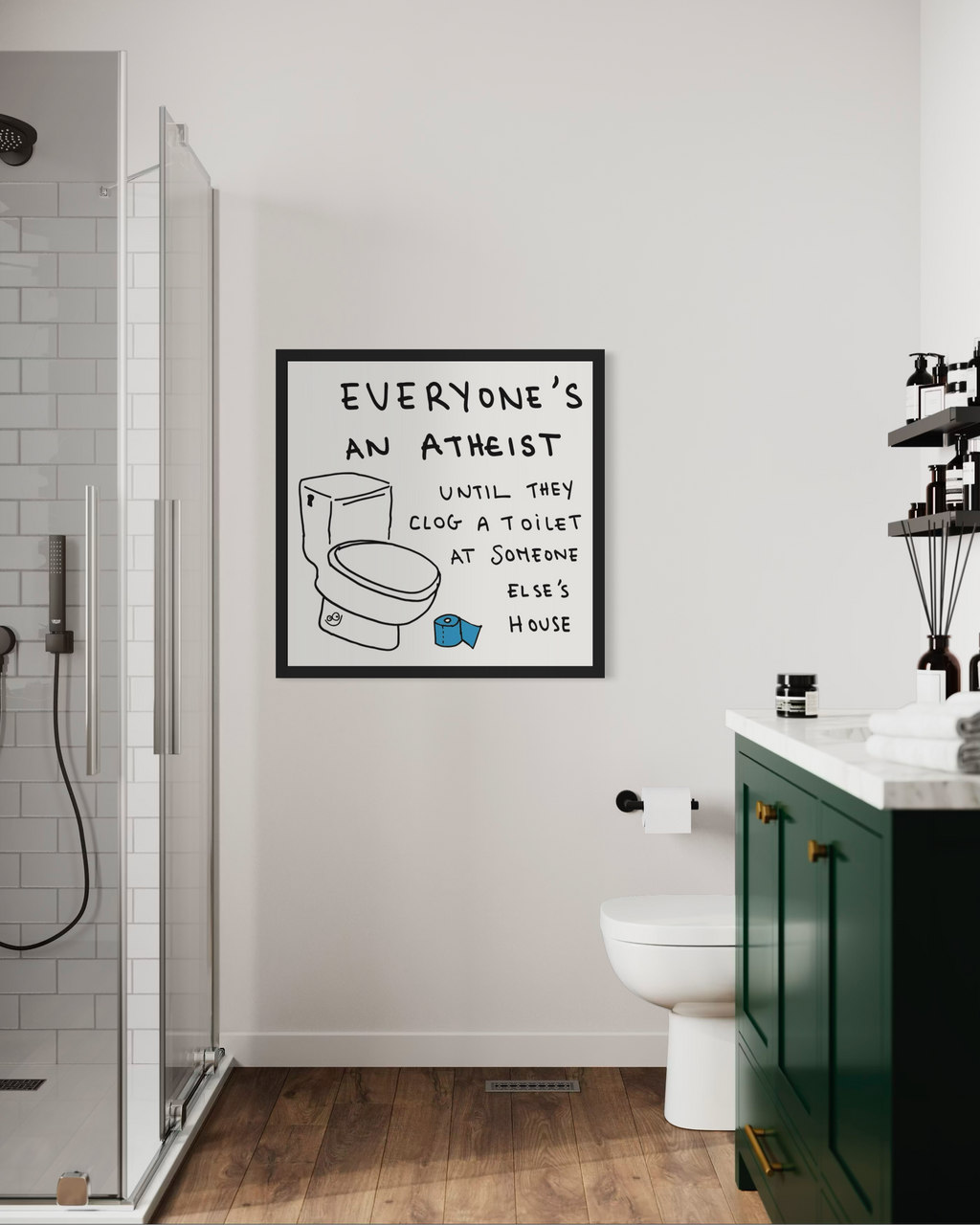 Clogged Toilet Poster