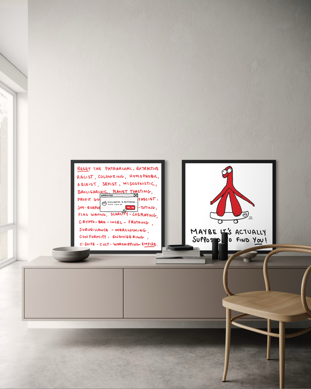 Civilization is Buffering Poster