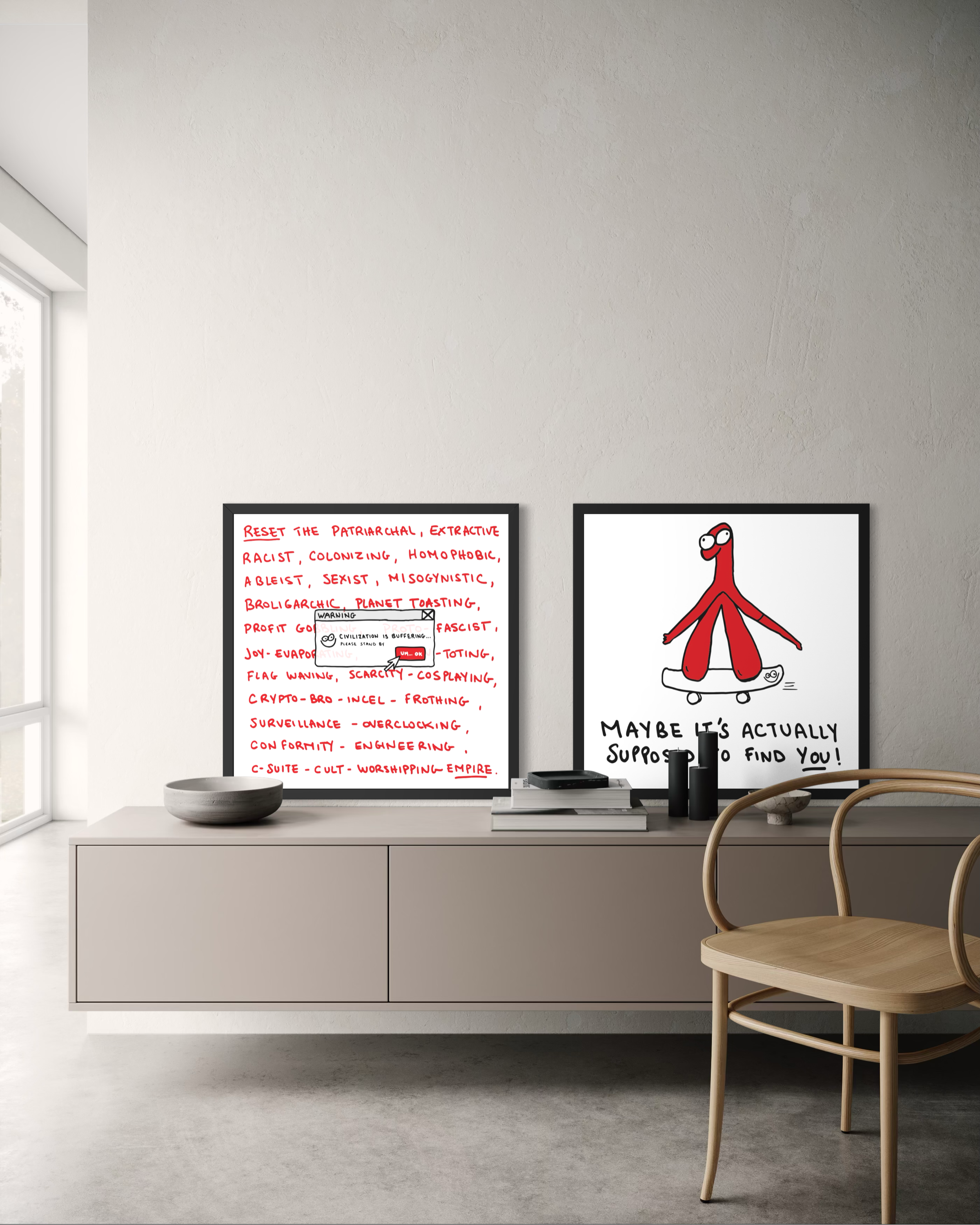 Civilization is Buffering Poster