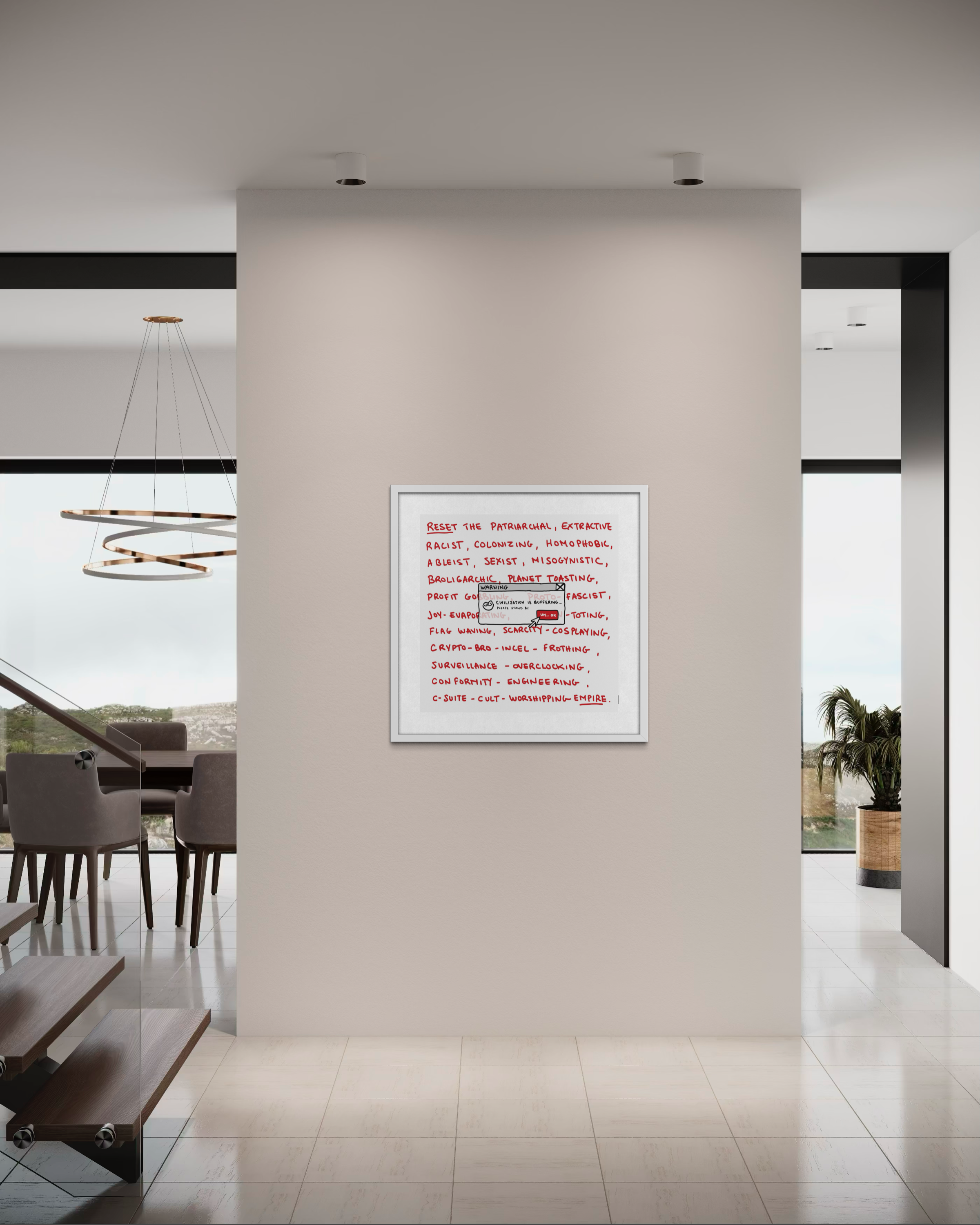 Civilization is Buffering Poster