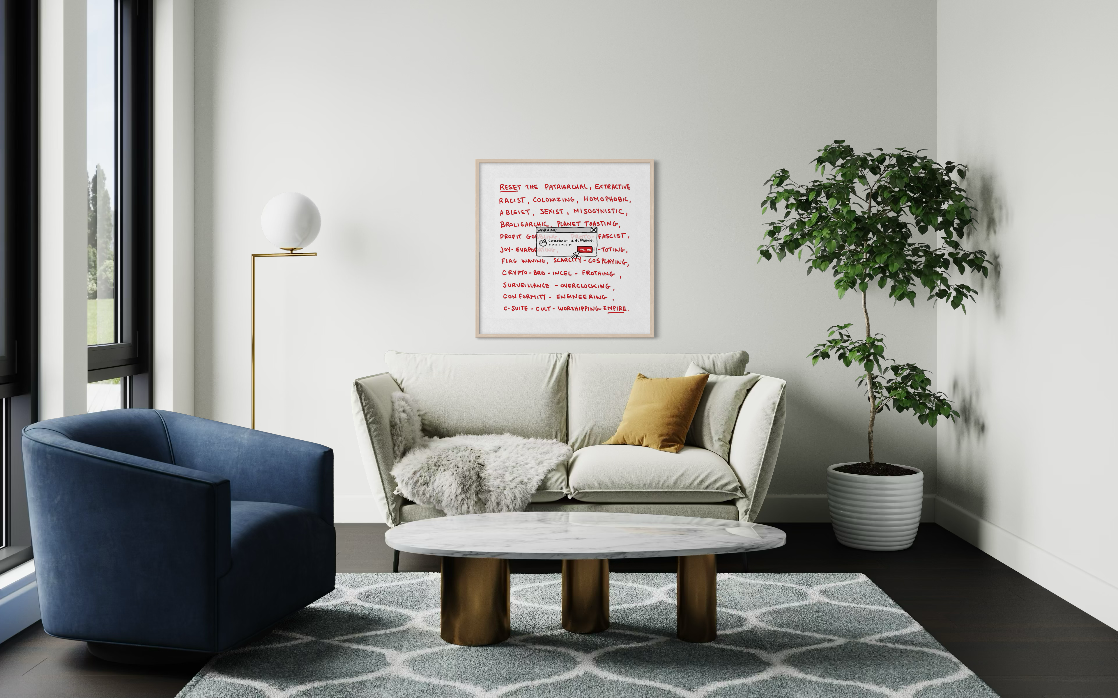 Civilization is Buffering Poster