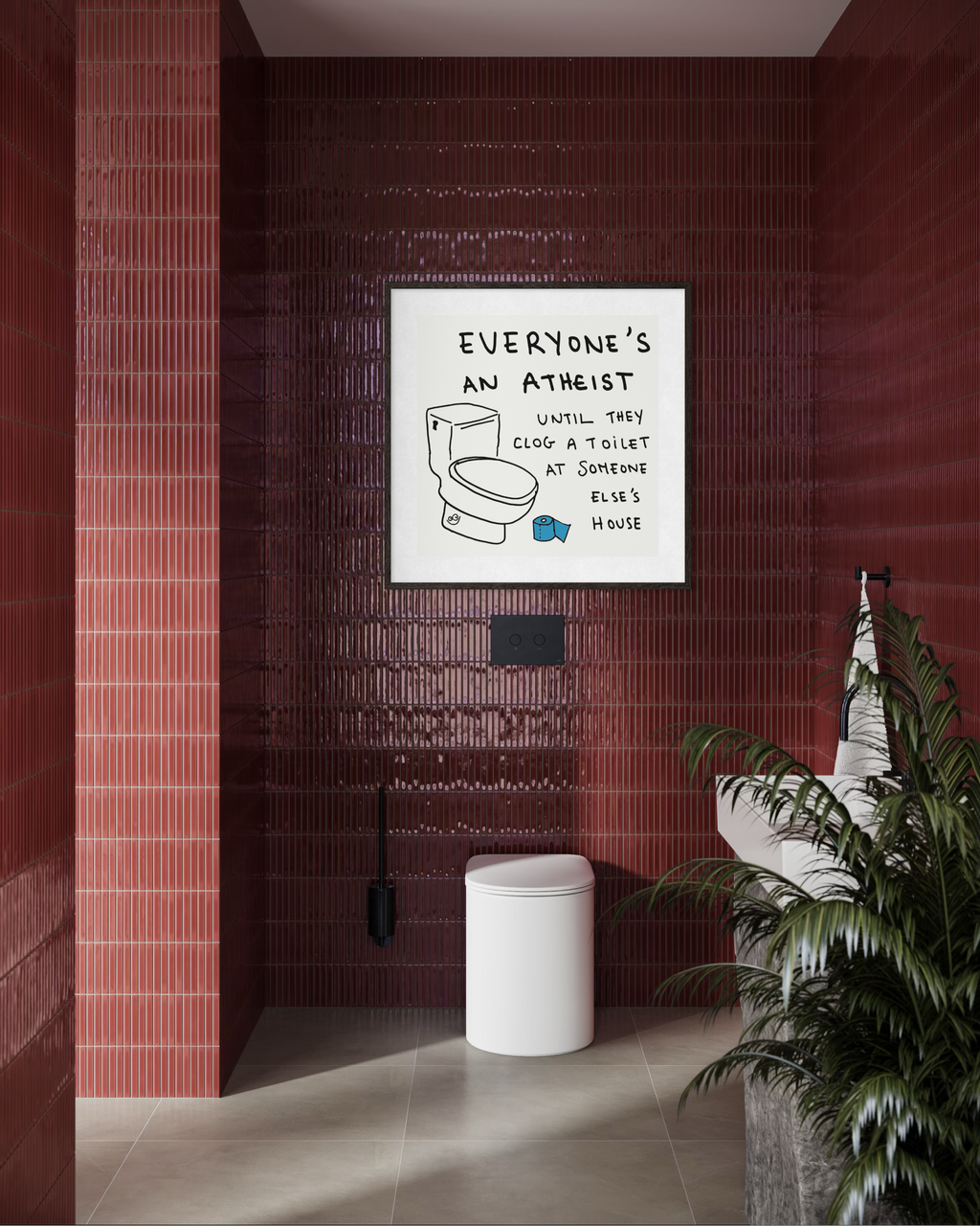 Clogged Toilet Poster