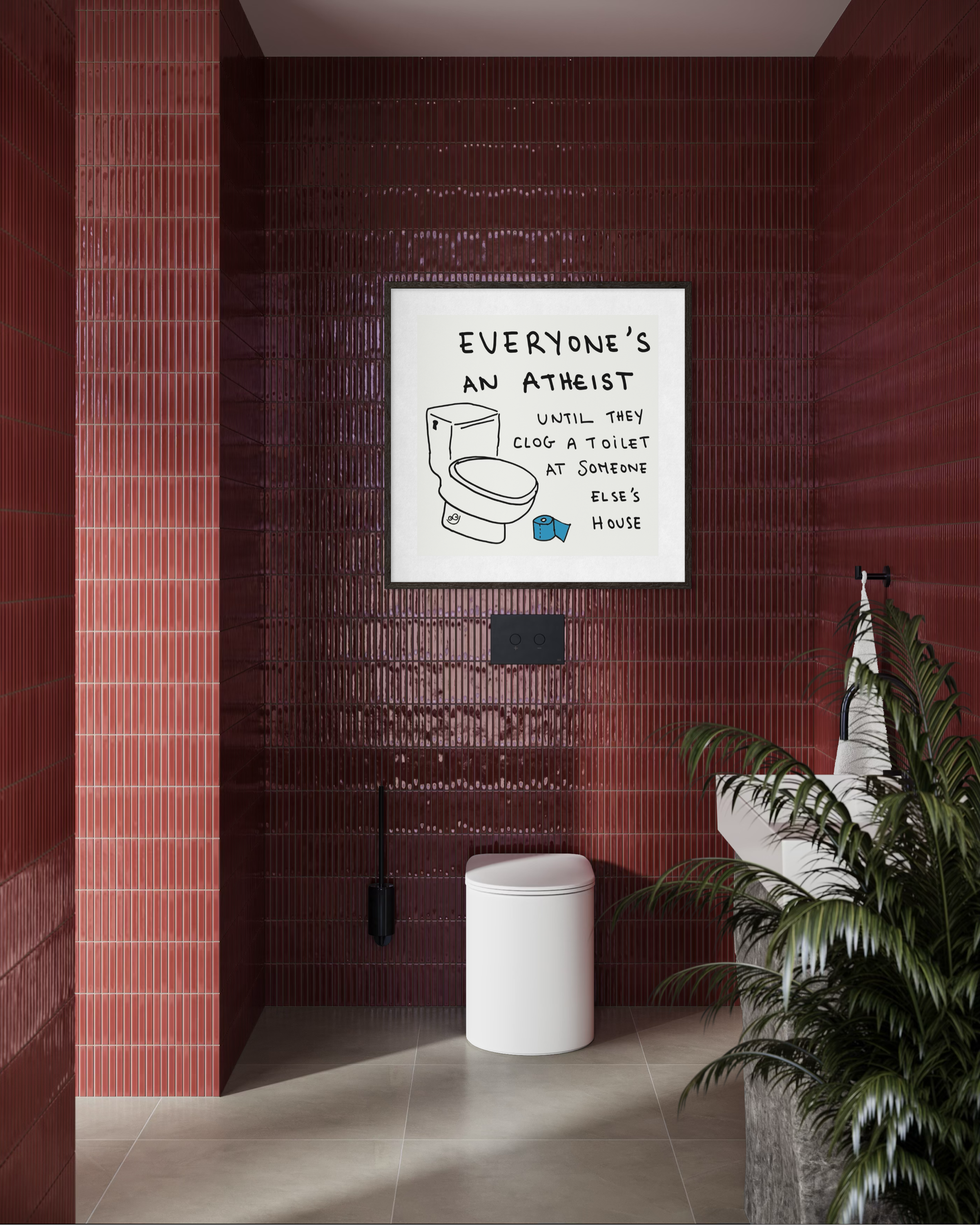 Clogged Toilet Poster