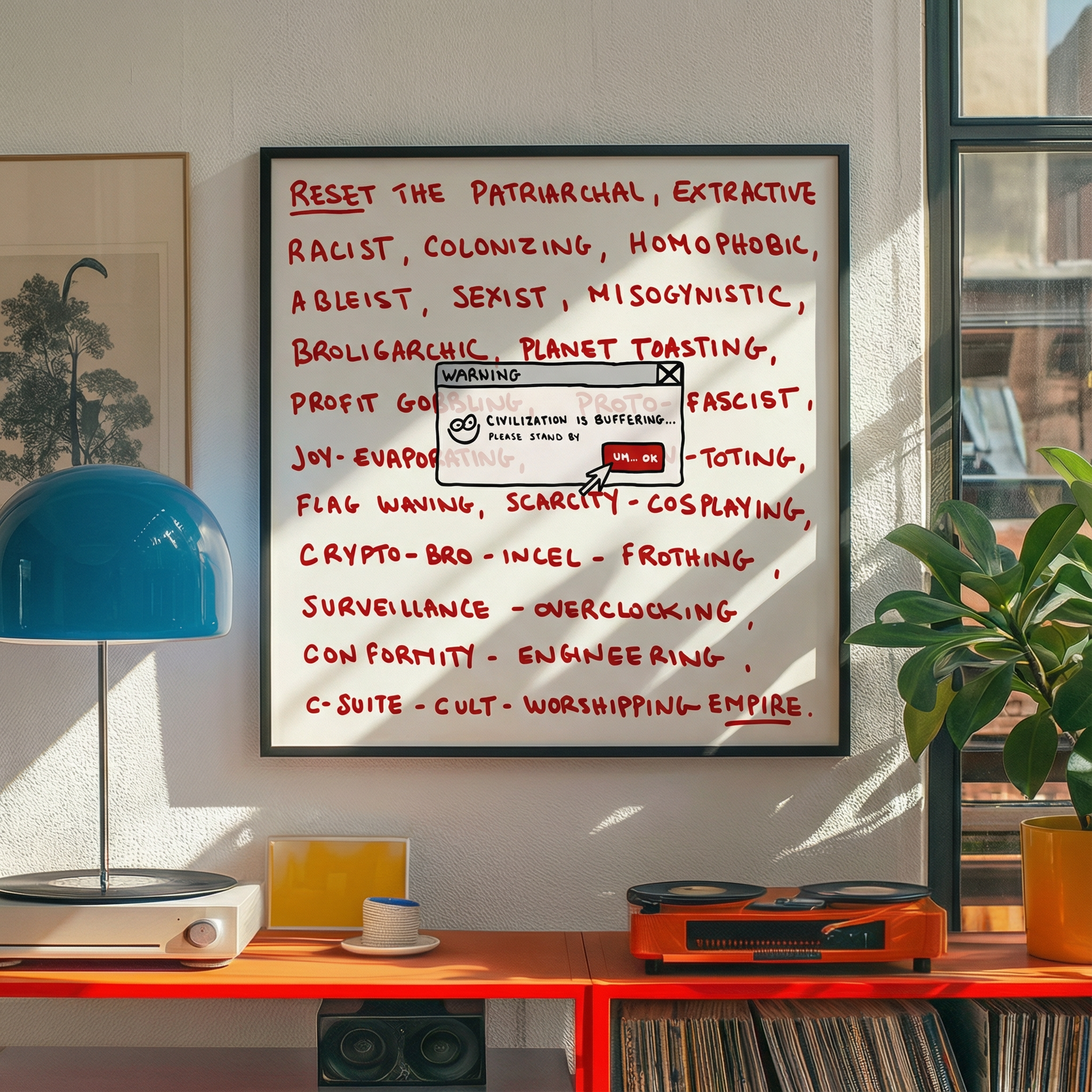 Civilization is Buffering Poster